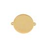 LZZYFPX 20-Piece 15/20/25 mm High-Polish Stainless Steel Round Disc Blanks and Charm Connectors for DIY Bracelets (Gold, 15 mm) view 1