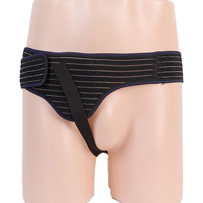 BXKF Hernia Belt for Men and Women with Compression Pads, Adjustable, Black, Large
