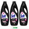 3x Soft Total Black Laundry Detergent, Liquid, 50 Washes, 2,250 ml + Free Beni Culinari Keychain view 1