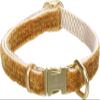 Dog Collar - Flamingo Saba Nylon with Velvet Yellow XS | 20-35cm x 10mm x 3mm view 1