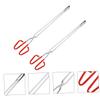 Stainless Steel and Plastic Litter Grabbers, 2-Piece Set, Red Clamps view 4
