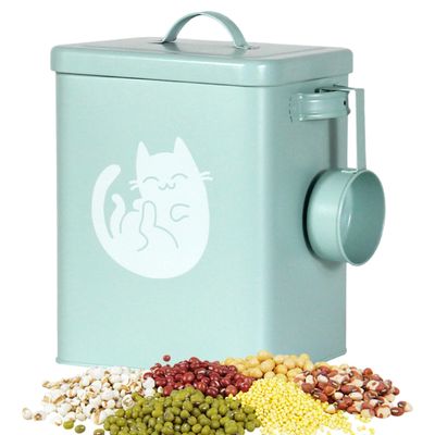 6L Dog Food Storage Container with Measuring Scoop