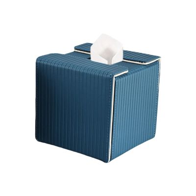 ZEPFJHE Premium PU Leather Square Tissue Box Cover