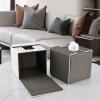 ZEPFJHE Premium PU Leather Square Tissue Box Cover view 3