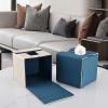 ZEPFJHE Premium PU Leather Square Tissue Box Cover view 4