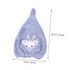 Beaupretty Quick-Drying Hair Turban Towel Cap, Highly Absorbent Coral Fleece, Cute Deer Design view 2