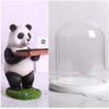 QTYQWC Honglianriven Panda Tabletop Statue Jewelry Tray and Watch Display Stand view 1