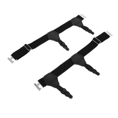 SOIMISS Sock Clips, 2 Pieces, Chinlon and Metal, for Men