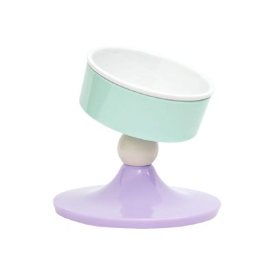FIRSTXIU Adjustable-Height Angled Cat and Small Dog Feeding Bowl