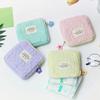 Abbdbd Sanitary Pad Storage Bag with Floral Zipper, Small Handbag Pouch view 2