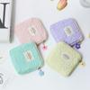 Abbdbd Sanitary Pad Storage Bag with Floral Zipper, Small Handbag Pouch view 3