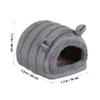 Toyvian Small Pet Bed, Canvas and PP Cotton, Cozy Hamster House view 2