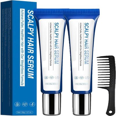 PETSBURG Hair Ampoule Serum, Leave-In Scalp Essence for Hair Loss and Thinning, Non-Greasy, Lightweight, All Hair Types, 2-Pack