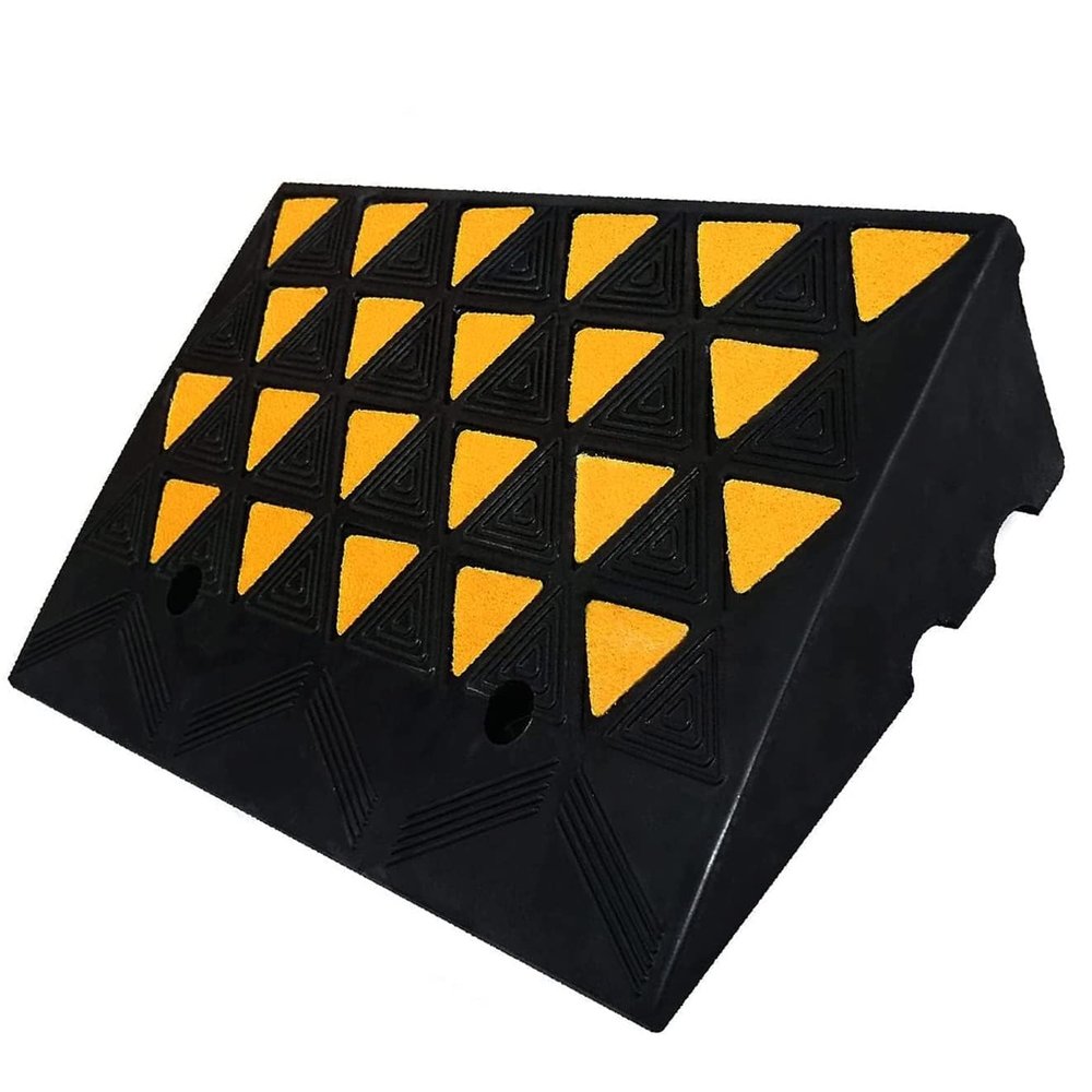QICBYING Non-Slip Portable Rubber Curb Ramp, 2,700 kg Capacity