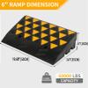 QICBYING Non-Slip Portable Rubber Curb Ramp, 2,700 kg Capacity view 2