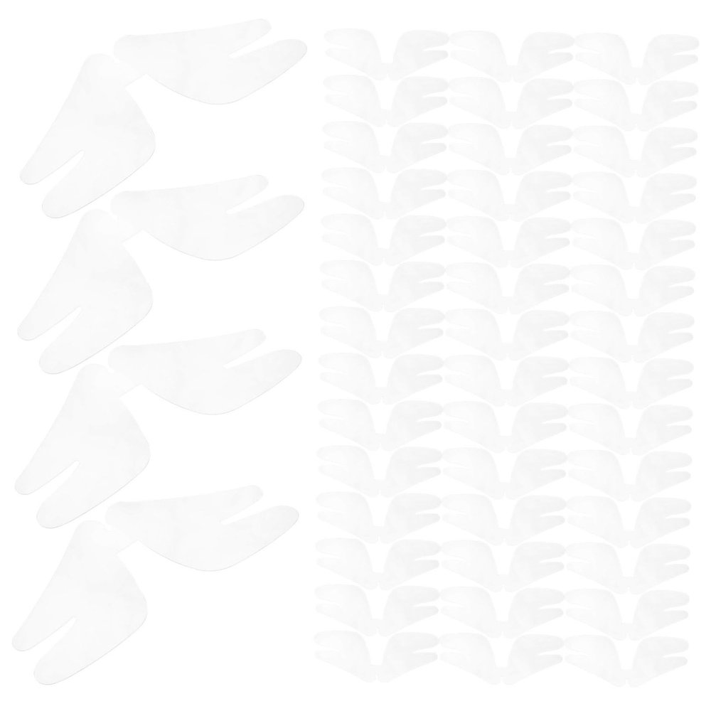 KOMBIUDA 100-Piece Transparent Shirt Collar Stays for Men