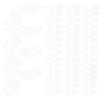 KOMBIUDA 100-Piece Transparent Shirt Collar Stays for Men view 1