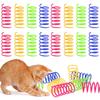 BOBASH 16-Piece Cat Toy Colorful Spiral Toy view 1