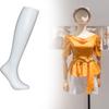 White Standing Leg Mannequin Display for Socks and Hosiery view 3