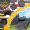 Non-Slip Portable Rubber Curb Ramps, 2-Pack, 50 × 50 × 14 cm view 3