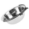 Toyvian Hanging Stainless Steel Dog and Cat Bowl view 1