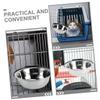 Toyvian Hanging Stainless Steel Dog and Cat Bowl view 4