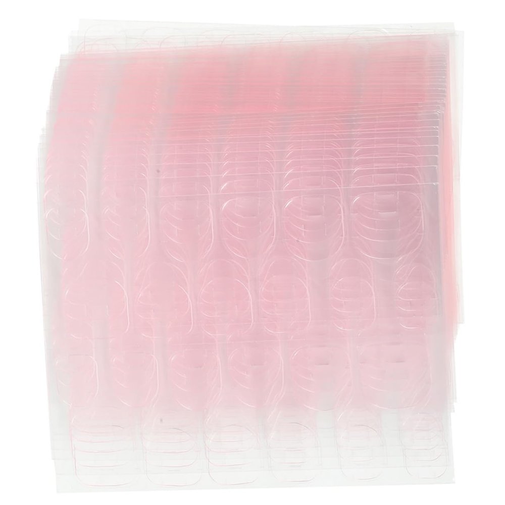 Gel Nail Stickers, Double-Sided, Pink, 100 Sheets