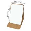 5.71-Inch Travel Makeup Mirror, Coffee Grounds view 2