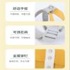 RATEJNDGT Large Capacity Foldable Pet Backpack - White with Yellow view 3