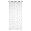 Atout Ciel Embroidered Butterfly Curtain with Grommets, 140 x 240 cm, White/Gray view 4