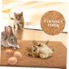 TOYANDONA Reptile Nesting Pad for Incubation and Egg Protection, Coconut Fiber view 3