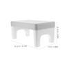 Homoyoyo PP Toilet Stool, Non-Slip, High Load Capacity view 2