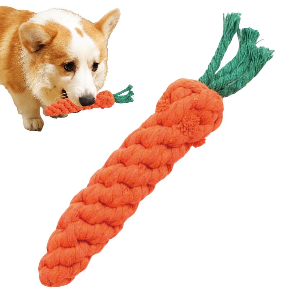 Dmuzsoih Carrot Dog Toy - Soothing Chew Toy