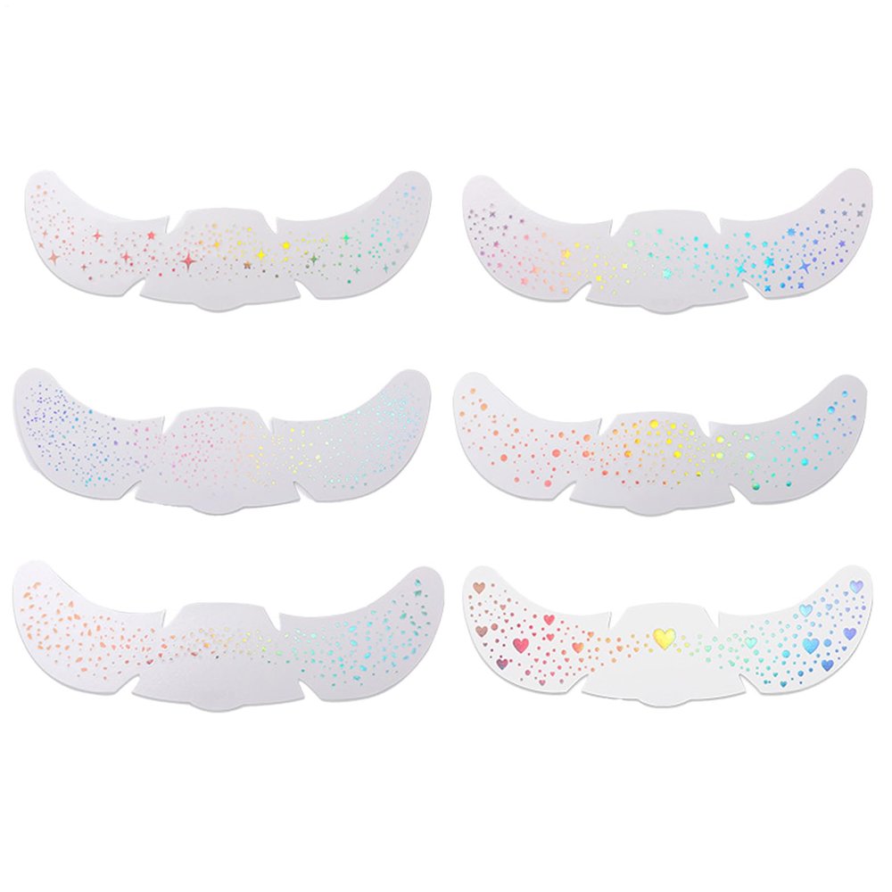 Glitter Facial Freckles, 6 Sheets, Adhesive Face Decorations