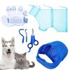 Generic Cat Shower Bag, 5-Piece Cat Bathing Net with Nail Clipper view 1