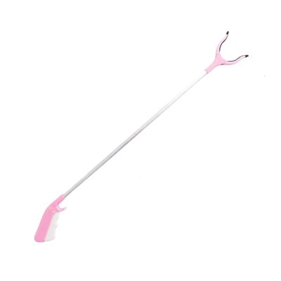 GOOPEEG Trash Picker Tongs, Garden Reacher Grabber Tool, Pink