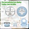 Personalized Baby Plate with Suction Base, Stainless Steel Plate with Name view 3
