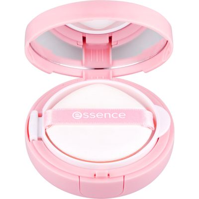 essence BRIGHTEN UP! Cushion Foundation No. 02 Nude, Long-Lasting, Brightening, Natural, Vegan, Oil-Free, Waterproof, Paraben-Free, 1 Pack (12 g)