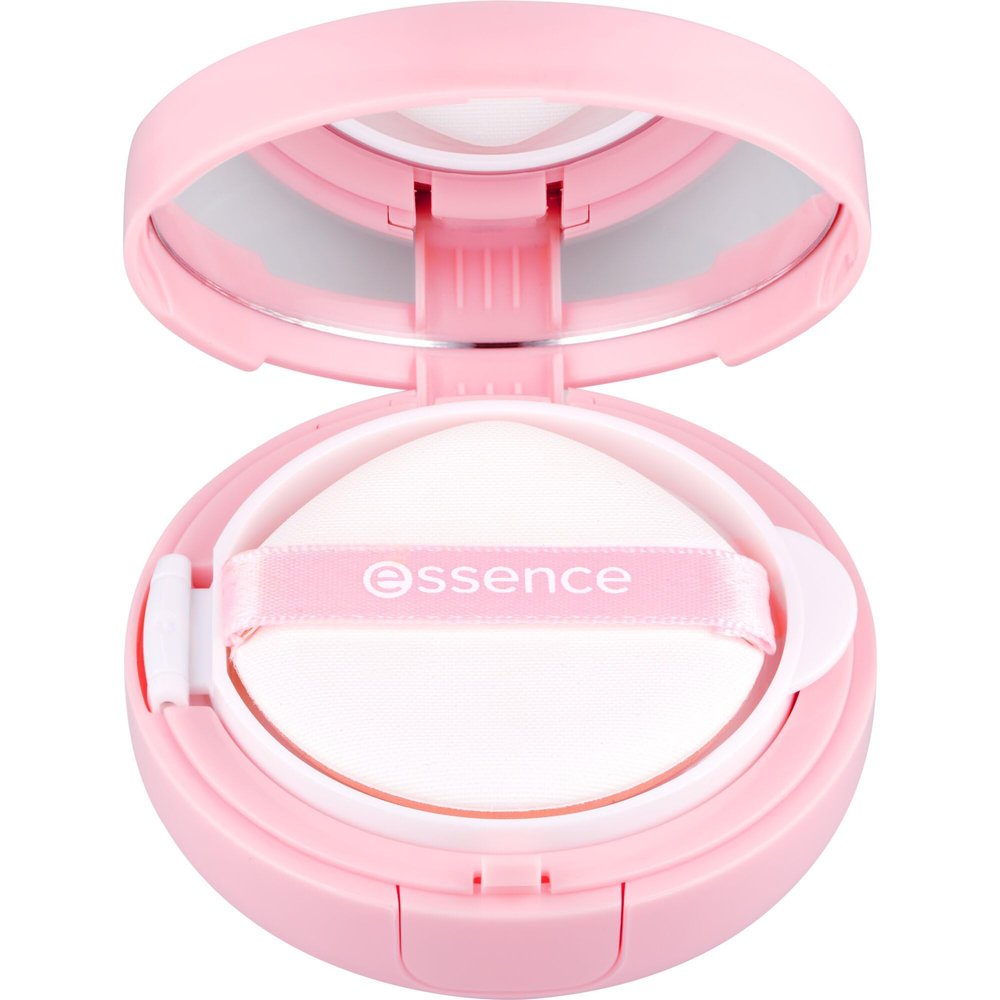 essence BRIGHTEN UP! Cushion Foundation No. 02 Nude, Long-Lasting, Brightening, Natural, Vegan, Oil-Free, Waterproof, Paraben-Free, 1 Pack (12 g)