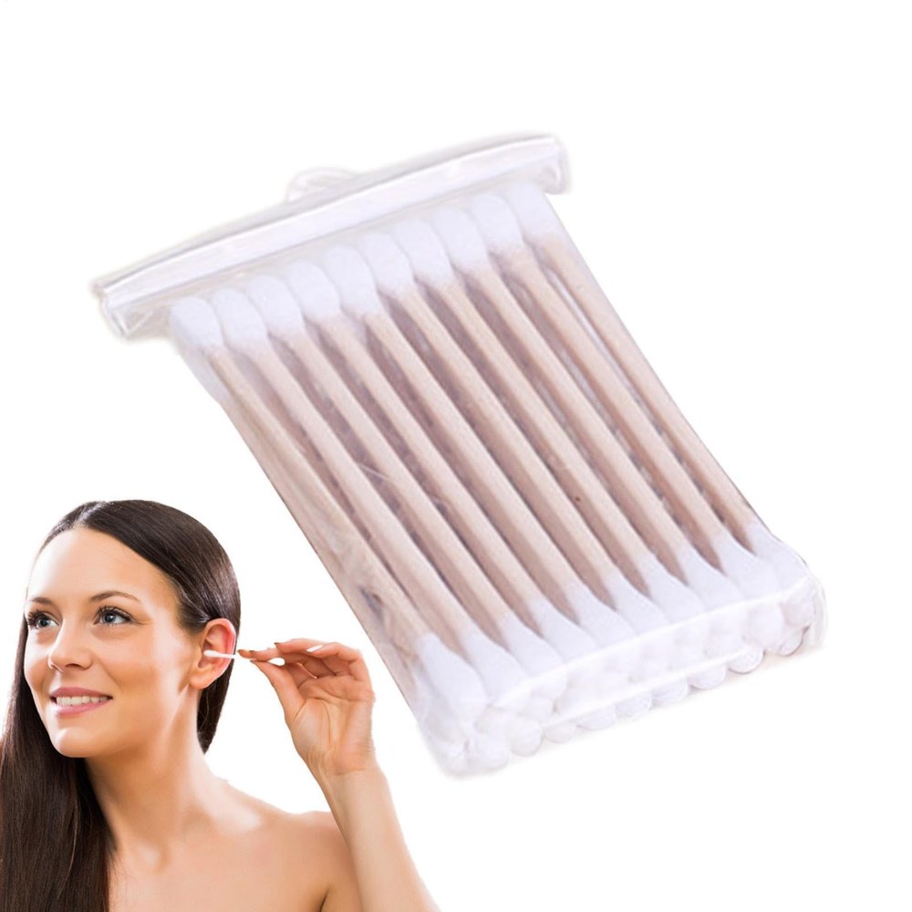 Cleaning Cotton Swabs, Double-Ended Cotton Swabs for Ears