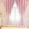 Stfery 2-Piece Pink Blackout Curtains for Kids' Rooms, 102 x 160 cm Each view 1
