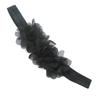 Aniyan 2-Pack Baby Girls' Chiffon Flower Headbands, Black view 1