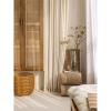 Stfery 2-Piece Curtain Set, White/Beige, Semi-Sheer Cotton Gauze, Japanese Waffle Texture, 132 × 183 cm Each view 3