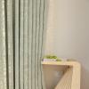 Stfery 2-Pack Green Blackout Curtains with Grommets for Kids' Rooms, Chenille Chinoiserie-Style Jacquard Leaf Pattern, 42 x 52 in per Panel view 4