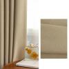 Stfery 2-Piece Blackout Chenille Curtains, Brown/Mocha, 137 x 229 cm Each view 2