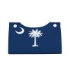 Long Leather Tissue Box with South Carolina Flag Design, Foldable view 2