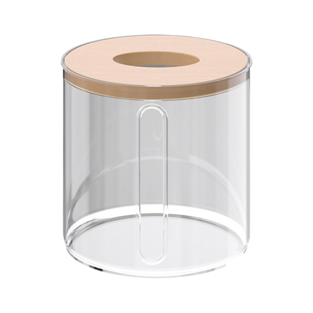 Desktop Tissue Organizer, Elegant Plastic Paper Storage Container