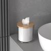 Desktop Tissue Organizer, Elegant Plastic Paper Storage Container view 3