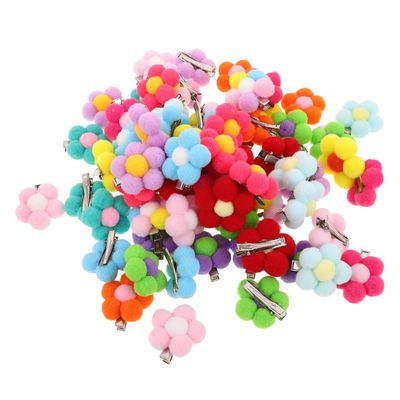 BUGUUYO 65 Small Flower-Shaped Hair Claw Clips for Dogs and Cats