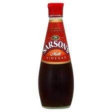Sarsons Original Malt Vinegar, British malt vinegar for fish & chips, marinades, dressings & pickles, intense flavor, traditional recipe, 2 x 250 ml